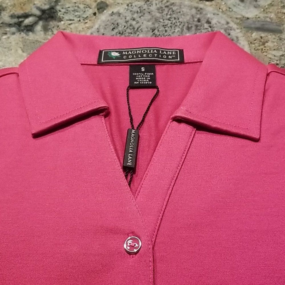 Masters Collection Ladies V-neck Golf Shirt - Picture 6 of 9
